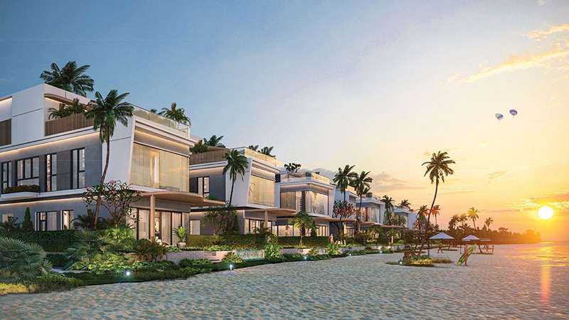 Phối cảnh Biệt Thự Beach Villas Phân Khu The Six Premier Charm Resort Hồ Tràm