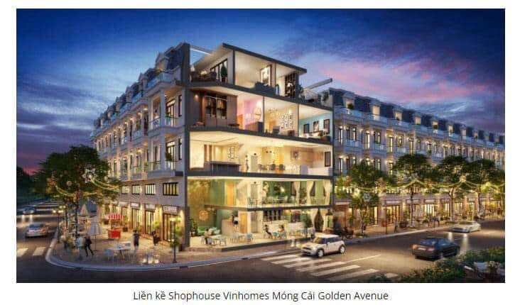 Nhà Phố Liền Kề Shophouse Vinhomes Golden Avenue Móng Cái