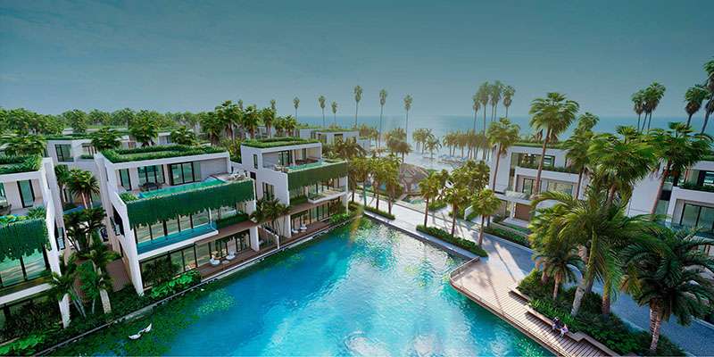 Phối cảnh Biệt Thự Phân Khu The Six Premier Charm Resort Hồ Tràm